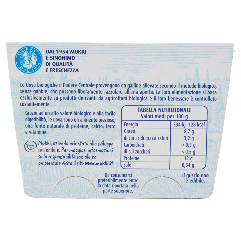 Mukki Il Podere Centrale 2 Uova Fresche Biologiche