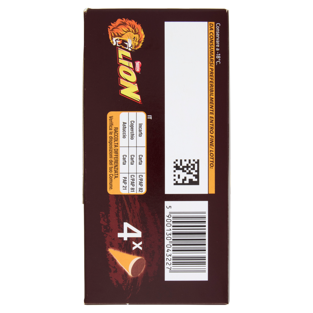 LION Cono Cioccolato & Caramello 4x72g