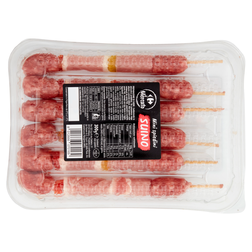 Carrefour il Mercato Mini spiedini Suino 300 g