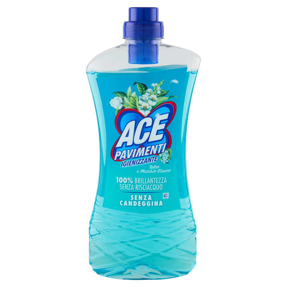 Ace Pavimenti Igienizzante Talco e Muschio Bianco Senza Candeggina 1 L
