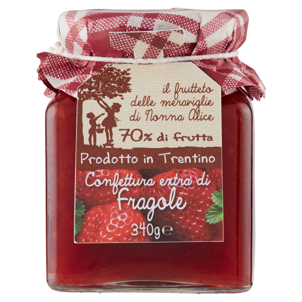 il frutteto delle meraviglie di Nonna Alice Confettura extra di Fragole 340 g