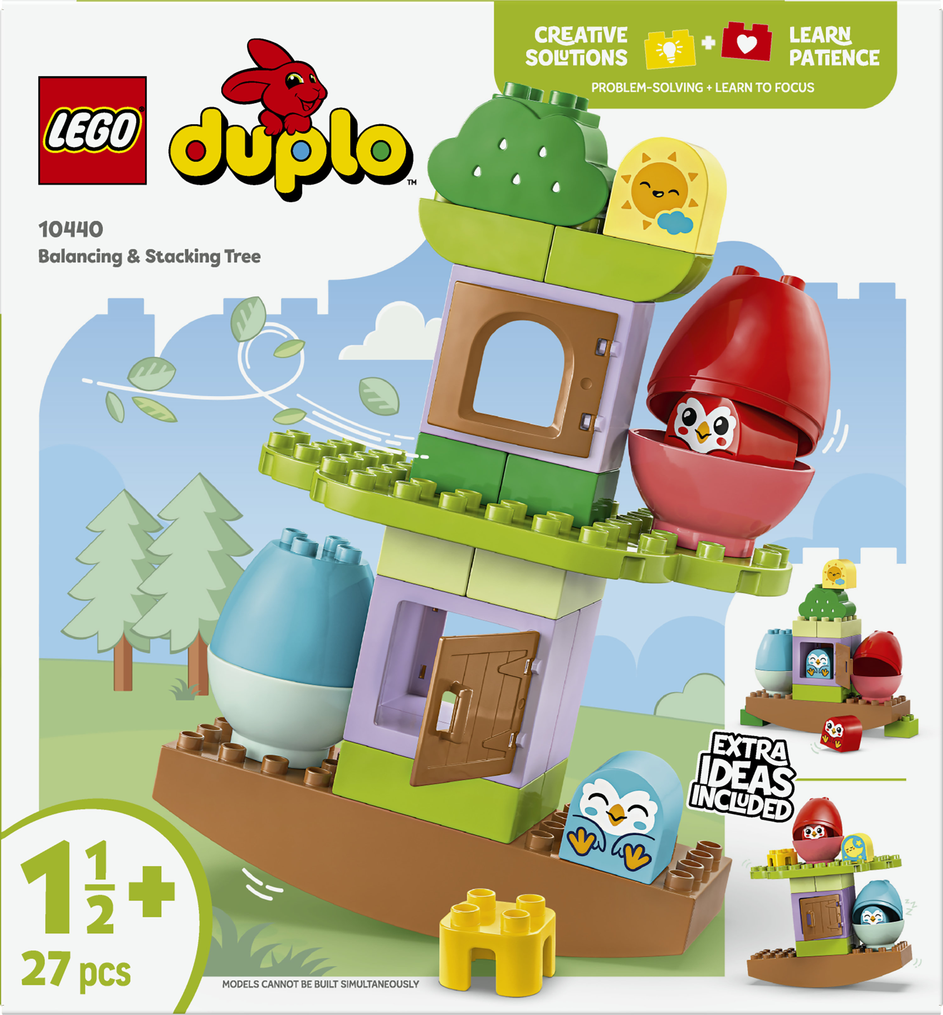 LEGO DUPLO 10440 L&rsquo;Albero dell&rsquo;Equilibrio, Casa Giocattolo con Elementi Impilabili, Giochi Didattici per Bambini da 18 Mesi