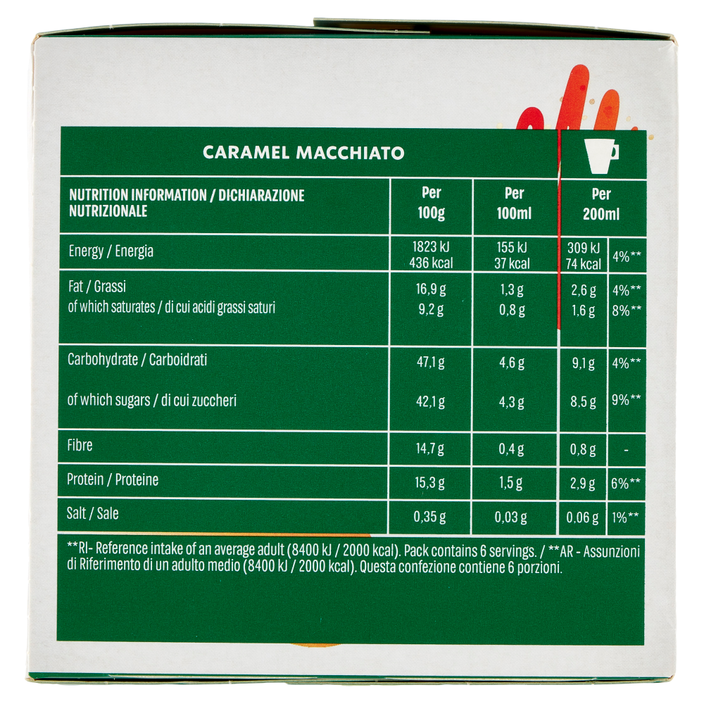 STARBUCKS Caramel Macchiato by Nescaf&eacute; Dolce Gusto Latte Caramello e Caff&egrave; 12 Capsule 127,8 g
