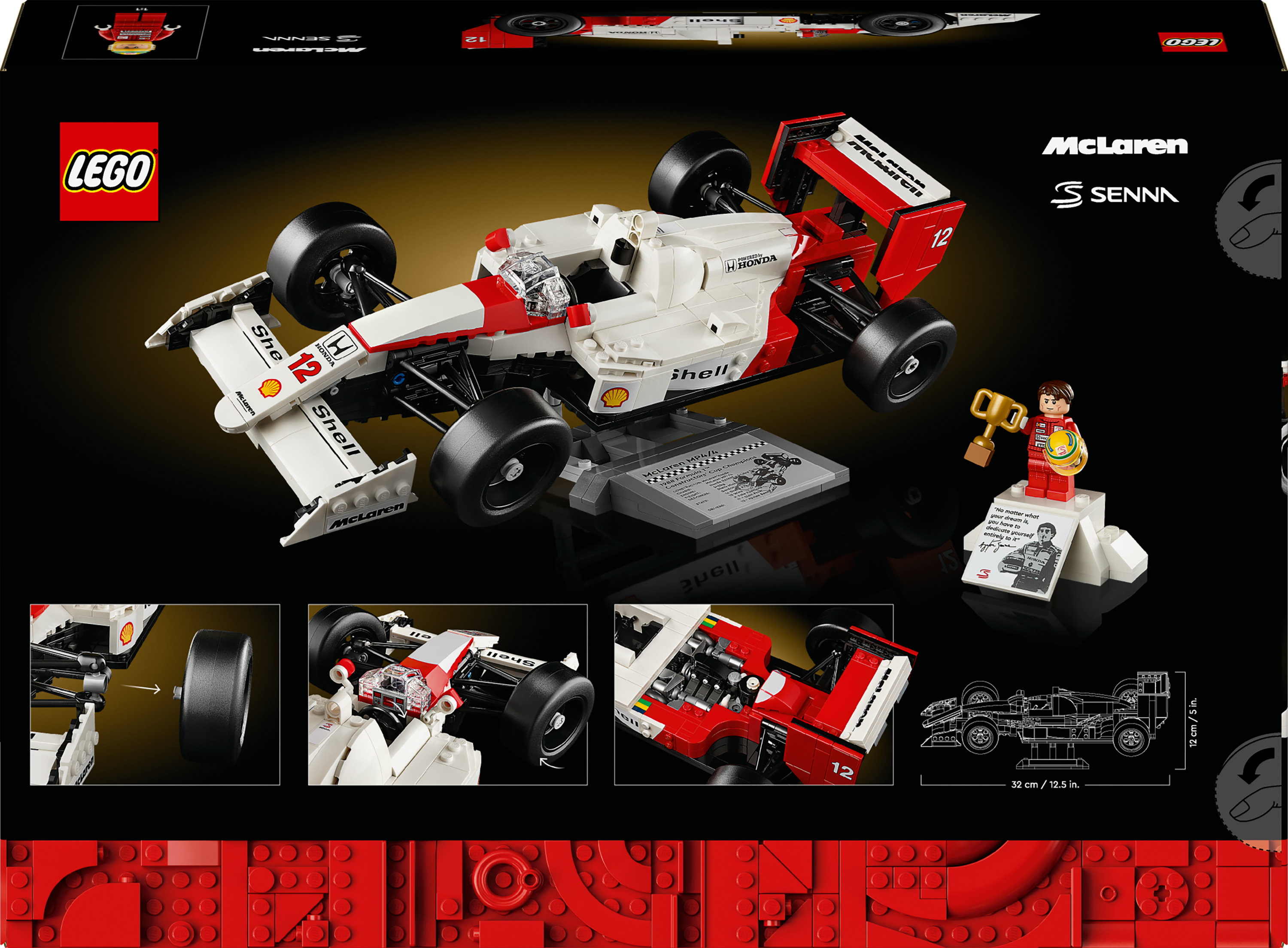 LEGO ICONS McLaren MP4/4 e Ayrton Senna