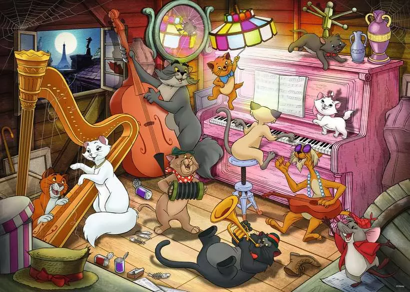 Ravensburger Disney Aristocats Puzzle 1000 pz Cartoni