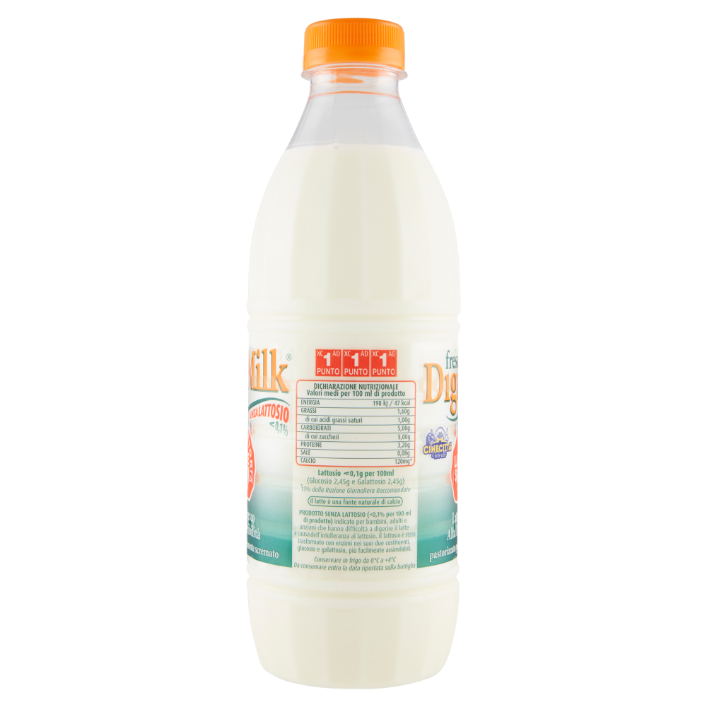 Fattoria Latte Sano fresco DigeMilk Latte Fresco Alta Digeribilit&agrave; pastorizzato parz. scremato 1 l