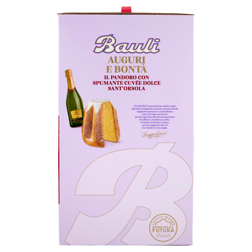 Bauli Auguri e Bont&agrave; Pandoro Bauli 700 g + Spumante Cuv&eacute;e dolce Sant'Orsola 75 cl