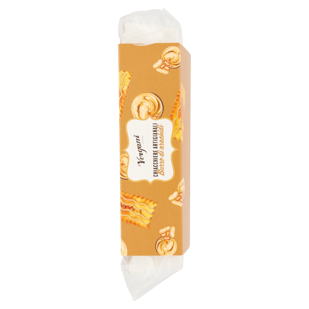 Vergani Chiacchiere Artigianali con Crema da Spalmare al Burro di arachidi 250 g