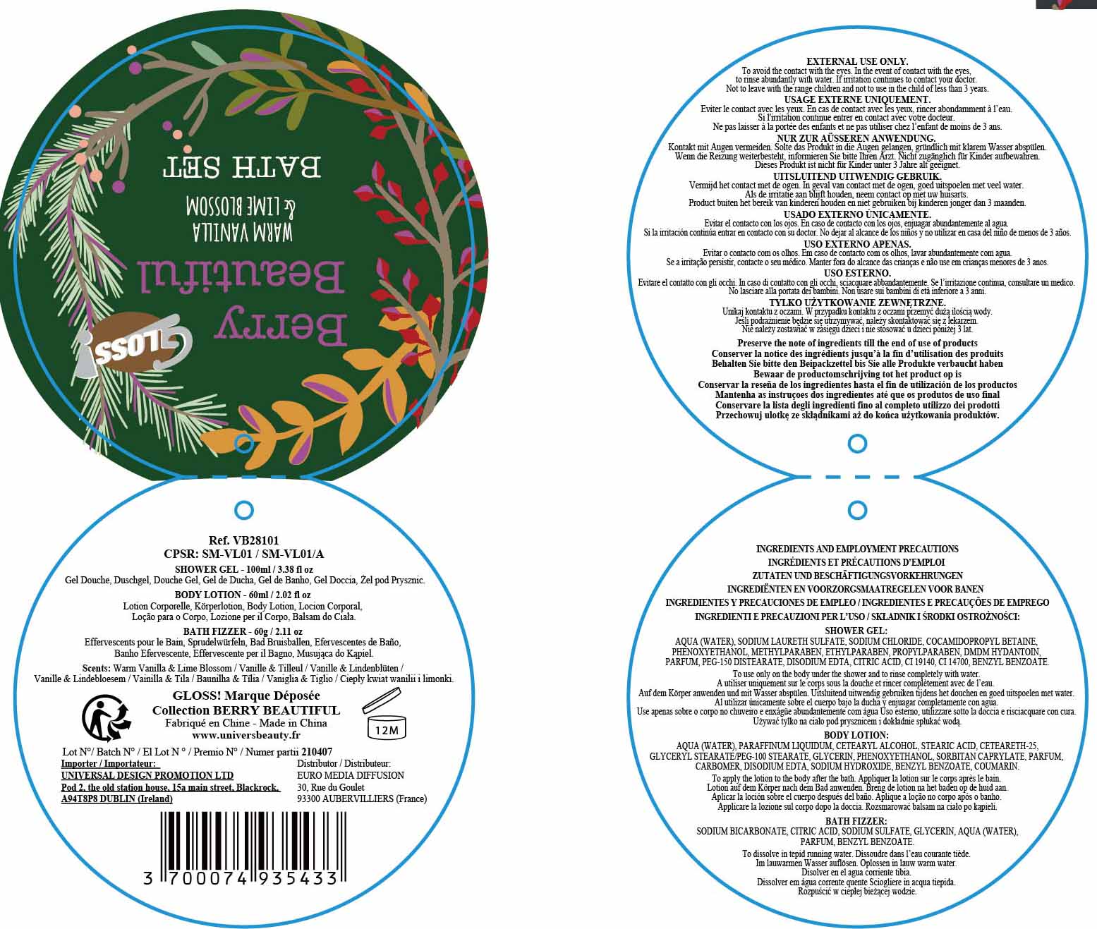 Mini Metal Sled Warm & Cosy