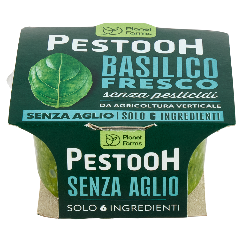 Planet Farms Pestooh Basilico Fresco Senza Aglio 90 g