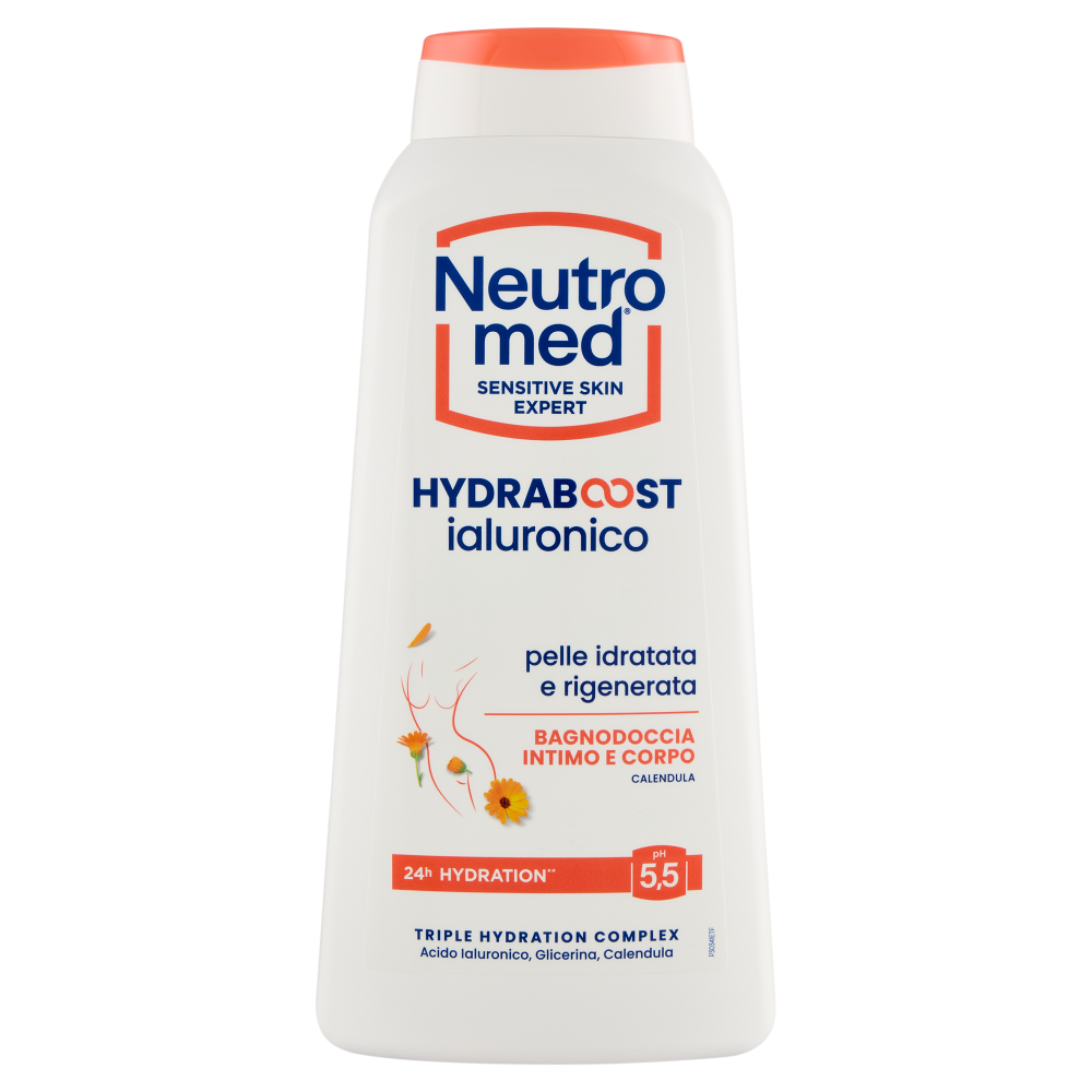 Neutromed Hydraboost ialuronico Bagnodoccia Intimo e Corpo Calendula pH 5,5 600 ml