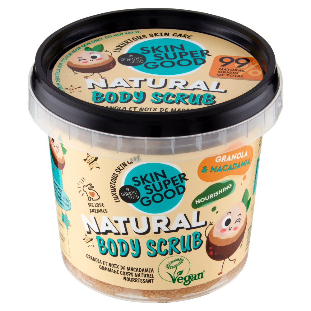 Skin Super Good Natural Body Scrub Granola & Macadamia 360 ml