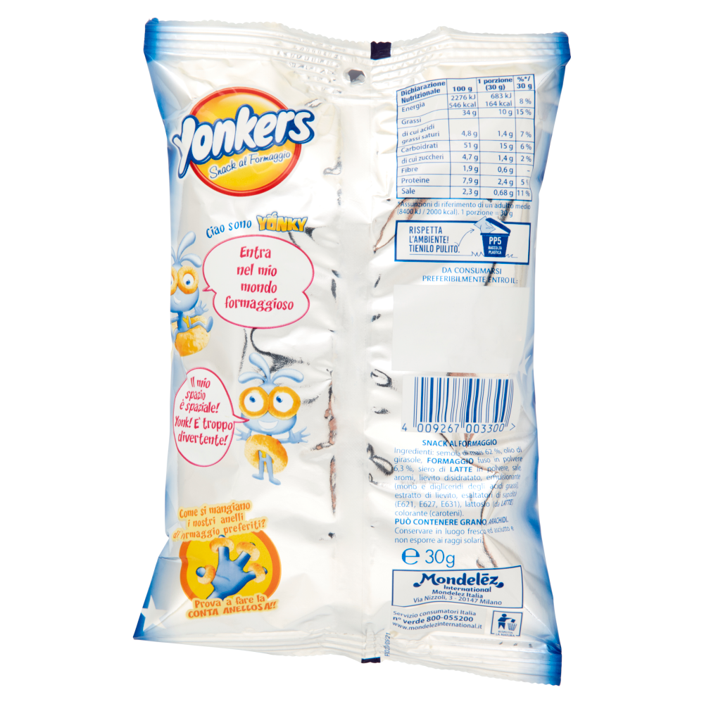 Yonkers Snack al Formaggio - 30g