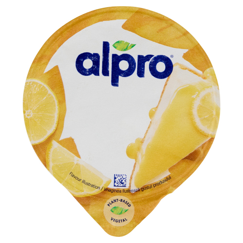 Alpro Alternativa Vegetale allo Yogurt, Gusto Lemon Cheesecake, Fonte di Calcio,Basso in grassi,135g
