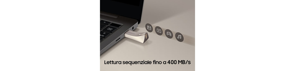 Samsung MUF-32BE unit&agrave; flash USB 32 GB USB tipo A 3.2 Gen 1 (3.1 Gen 1) Argento