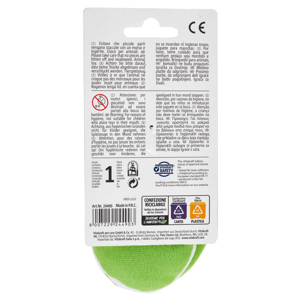 Vitakraft Lovely Pantofola in peluche 1 pz