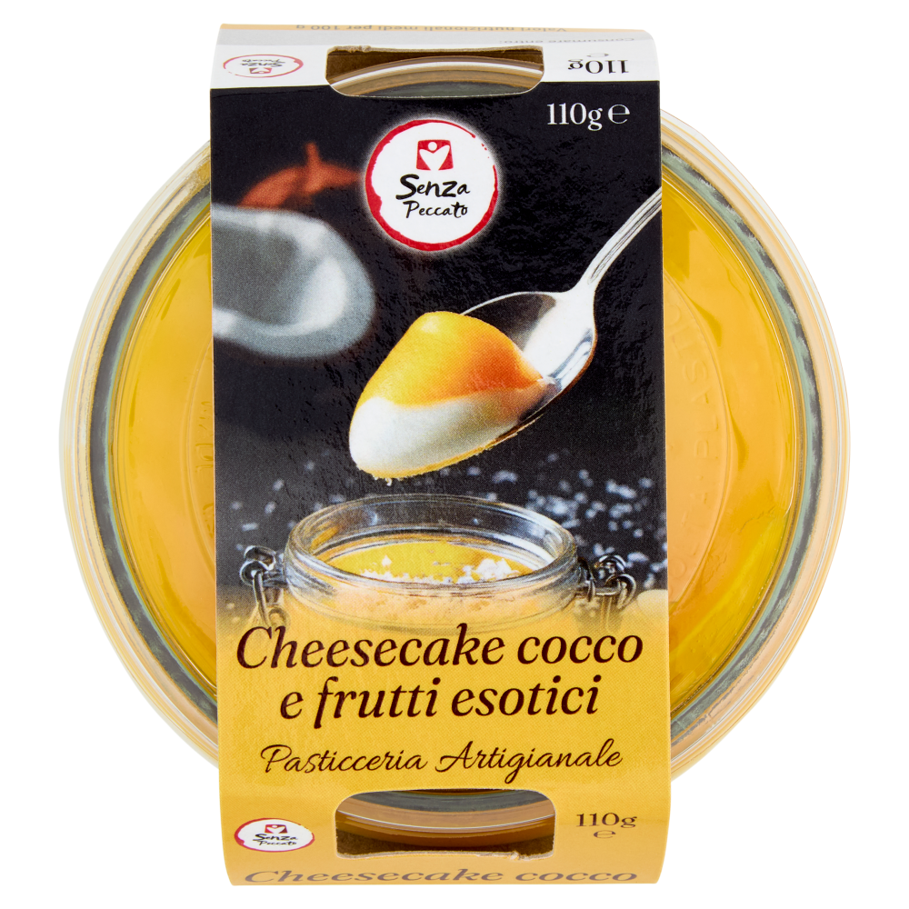 Senza Peccato Cheesecake cocco e frutti esotici 110 g