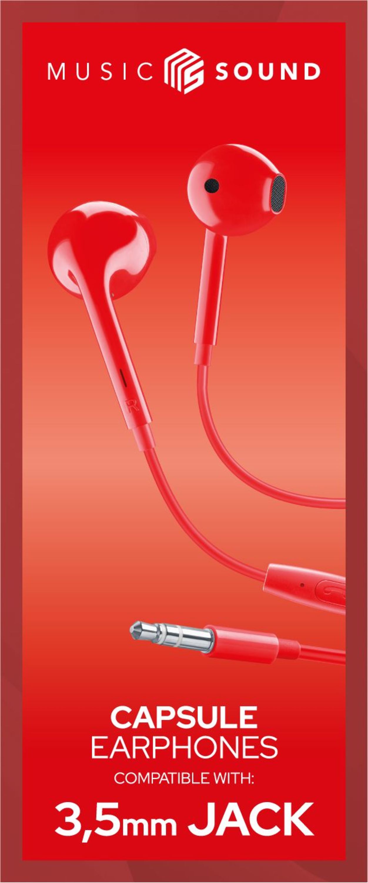 Music Sound Color Capsule Jack 3.5 Auricolari capsula: la loro forma assicura un suono bilanciato e un comfort ottimale. Sono ergonomici e possono essere acqusitati in 6 colorazioni