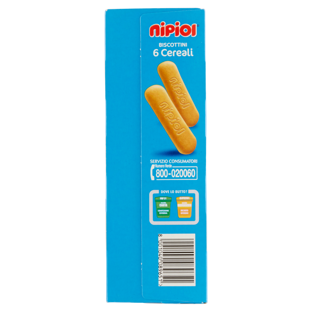 nipiol Biscottini 6 Cereali 360 g