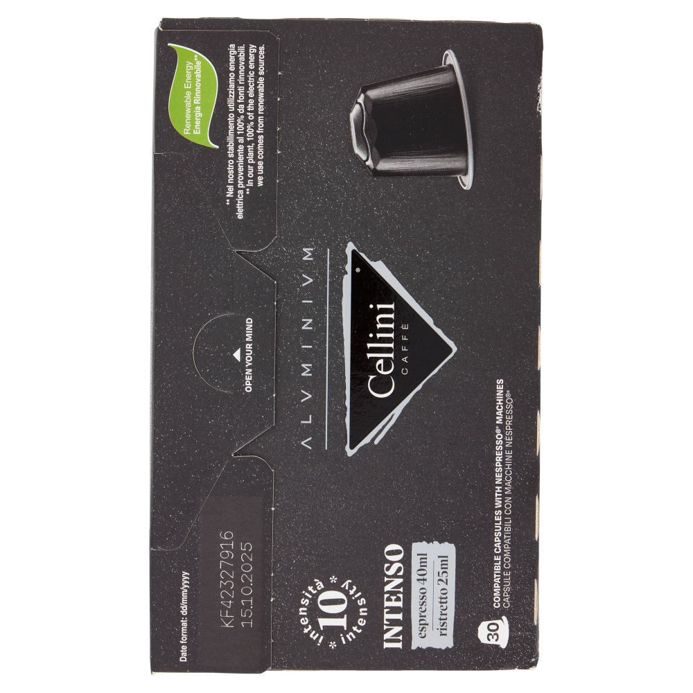 Cellini Caff&egrave; Aluminium Intenso espresso 30 Capsule Compatibili 165 g