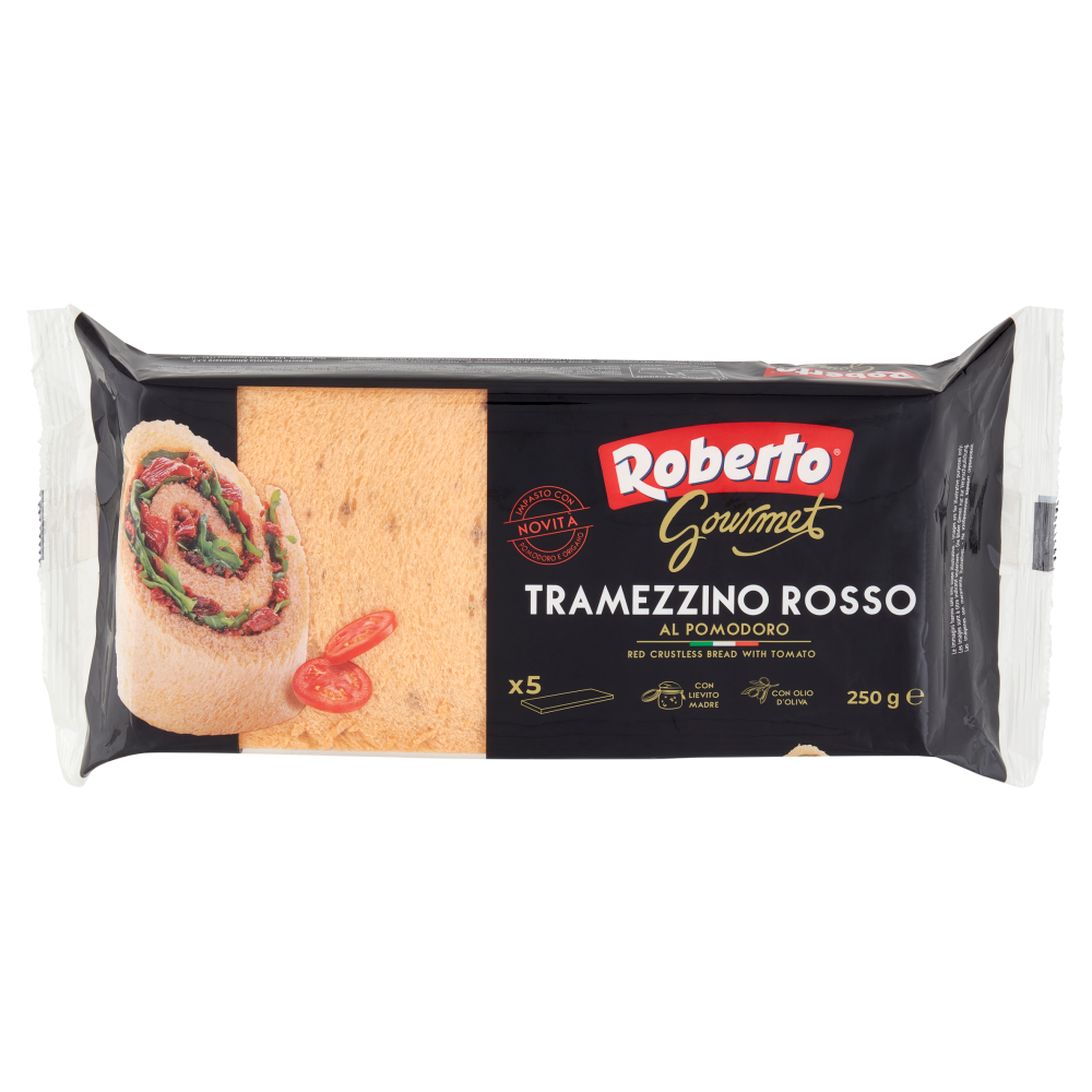 Roberto Gourmet Tramezzino Rosso al Pomodoro 5 Fette 250 g