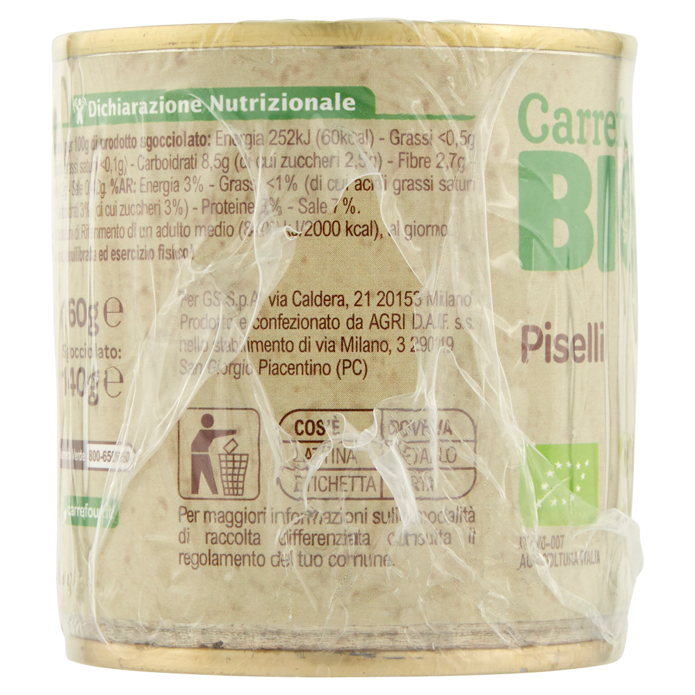Carrefour Bio Piselli 2 x 160 g