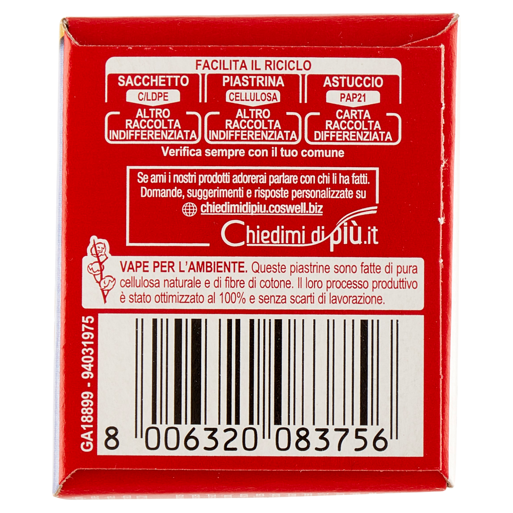 VAPE Piastrine Antiodore 30 pz