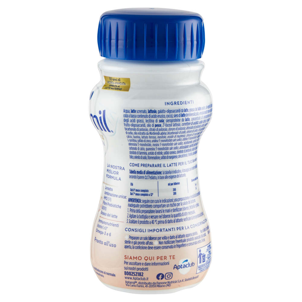 APTAMIL Profutura Duobiotik 2 - Latte per lattanti liquido dal 6° compiuto  al 12° mese 200ml