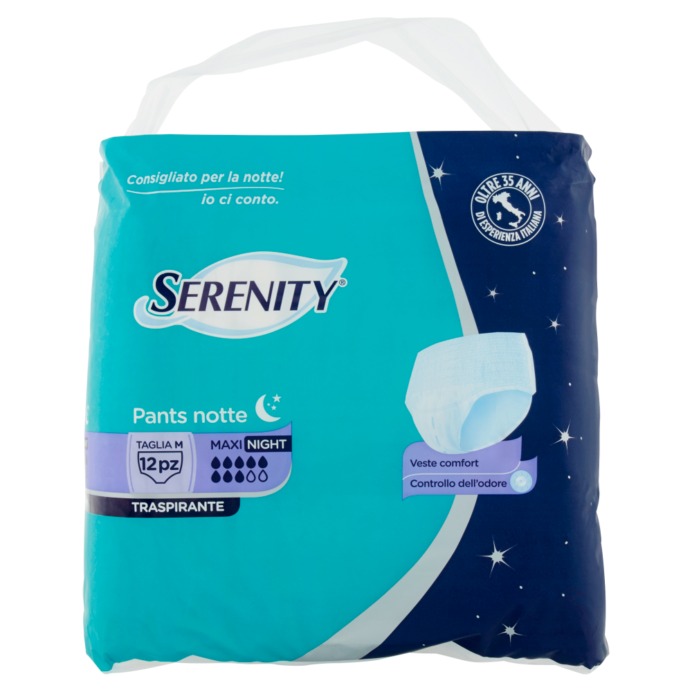 Serenity Pants notte Traspirante Maxi Night Taglia M 12 pz