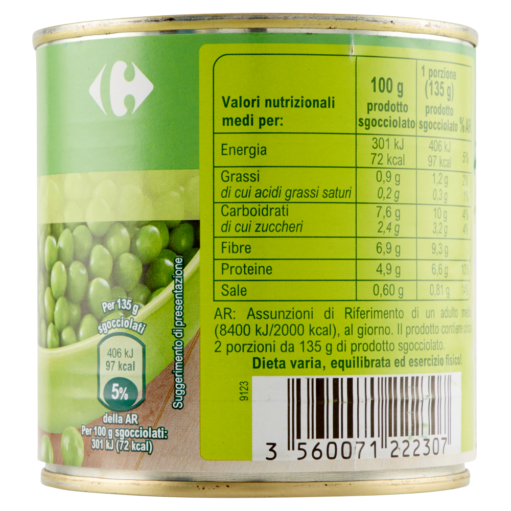 Carrefour Piselli Medi 410 g