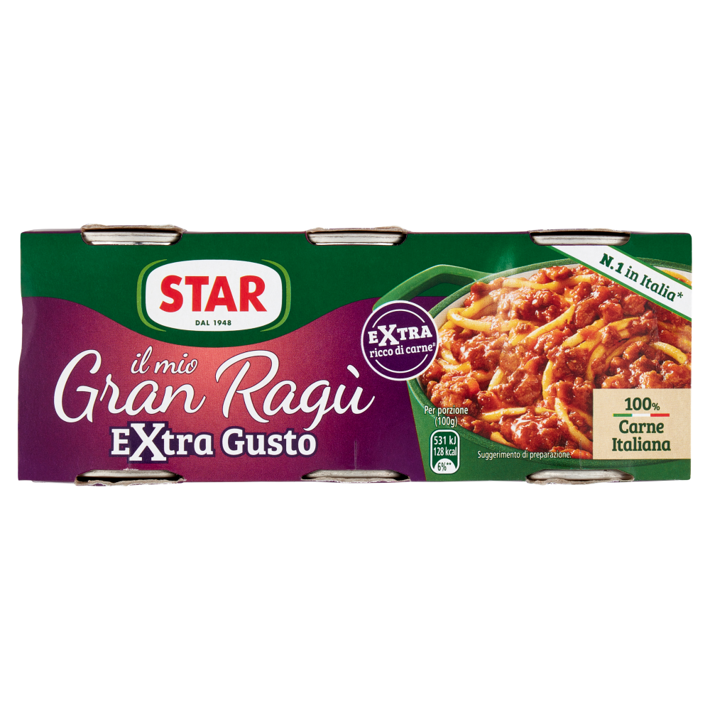 Star il mio Gran Ragù Extra Gusto 3 x 100 g