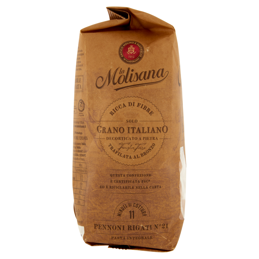 La Molisana integrale 21 Pennoni Rigati 500 g