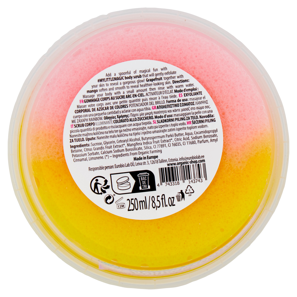 Skin Super Good Glow Boosting Rainbow Sugar Body Scrub Unicorn Magic 250 ml