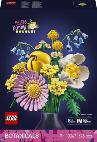 LEGO Botanicals 10347 Bouquet di Fiori Estivi Finti - Decorazione per Casa - Gioco della Natura per Bambine e Bambini 9+