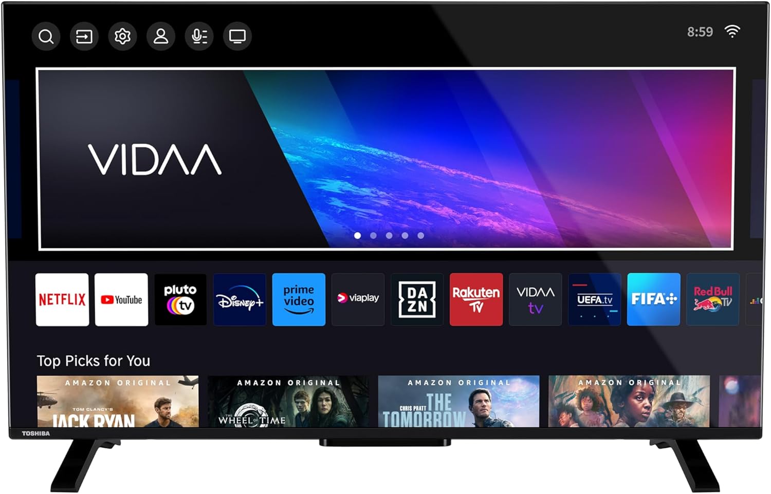 Toshiba 43QV2363DA TV 109,2 cm (43") 4K Ultra HD Smart TV Nero