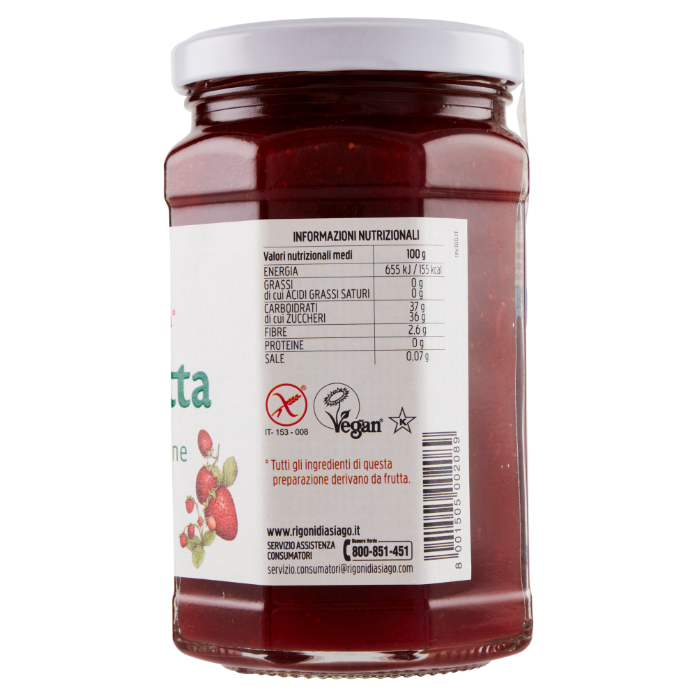 Rigoni di Asiago Fiordifrutta Fragole e fragoline di bosco bio 330 g