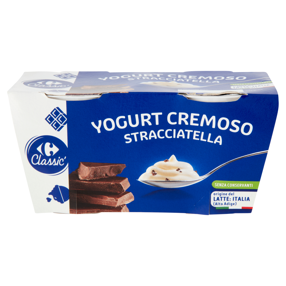 Carrefour Classic Yogurt Cremoso Stracciatella 2 x 125 g