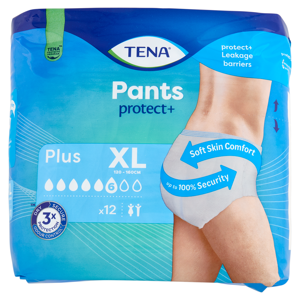 Tena Pants protect+ Plus XL 12 pz