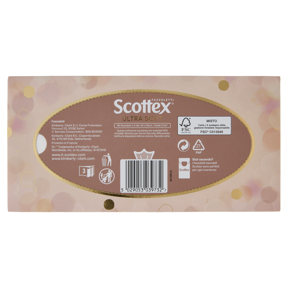 Scottex Ultra Soft Fazzoletti 80 pz