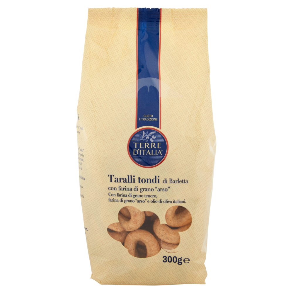 Terre d'Italia Taralli tondi di Barletta con farina di grano "arso" 300 g