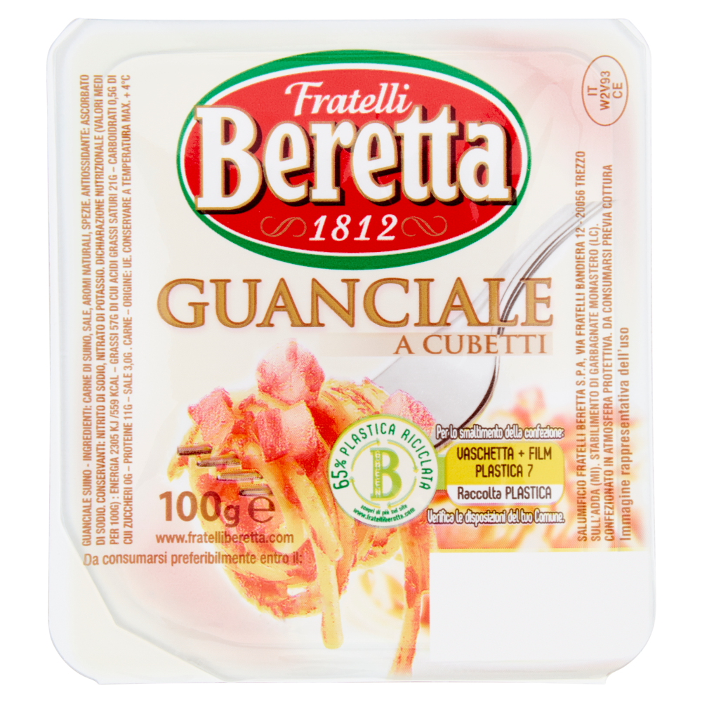 Fratelli Beretta Guanciale a Cubetti 100 g