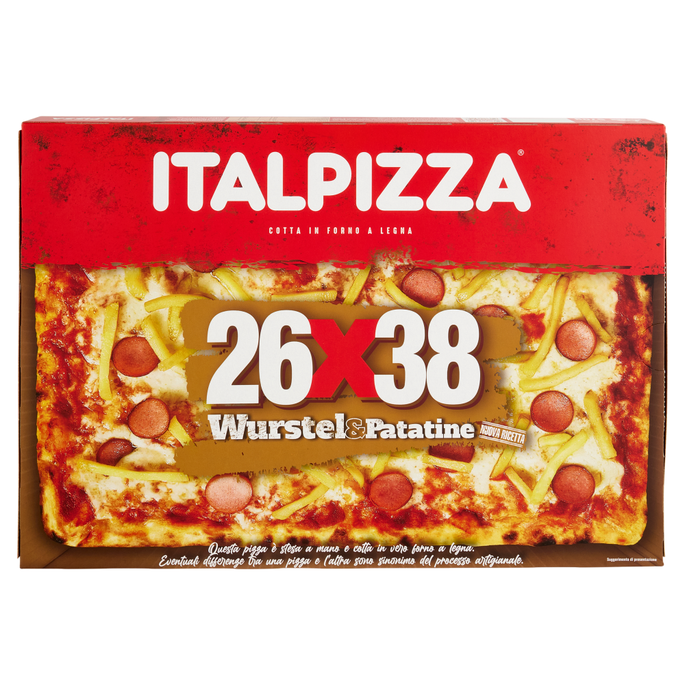 Italpizza 26x38 Wurstel&Patatine 570 g