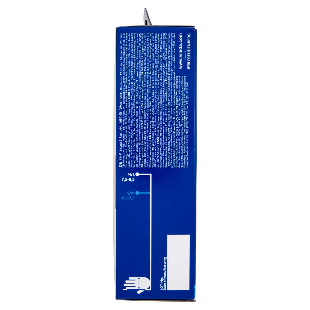 Vileda Natural Latex Guanti M/L 7,5-8,5 100 pz