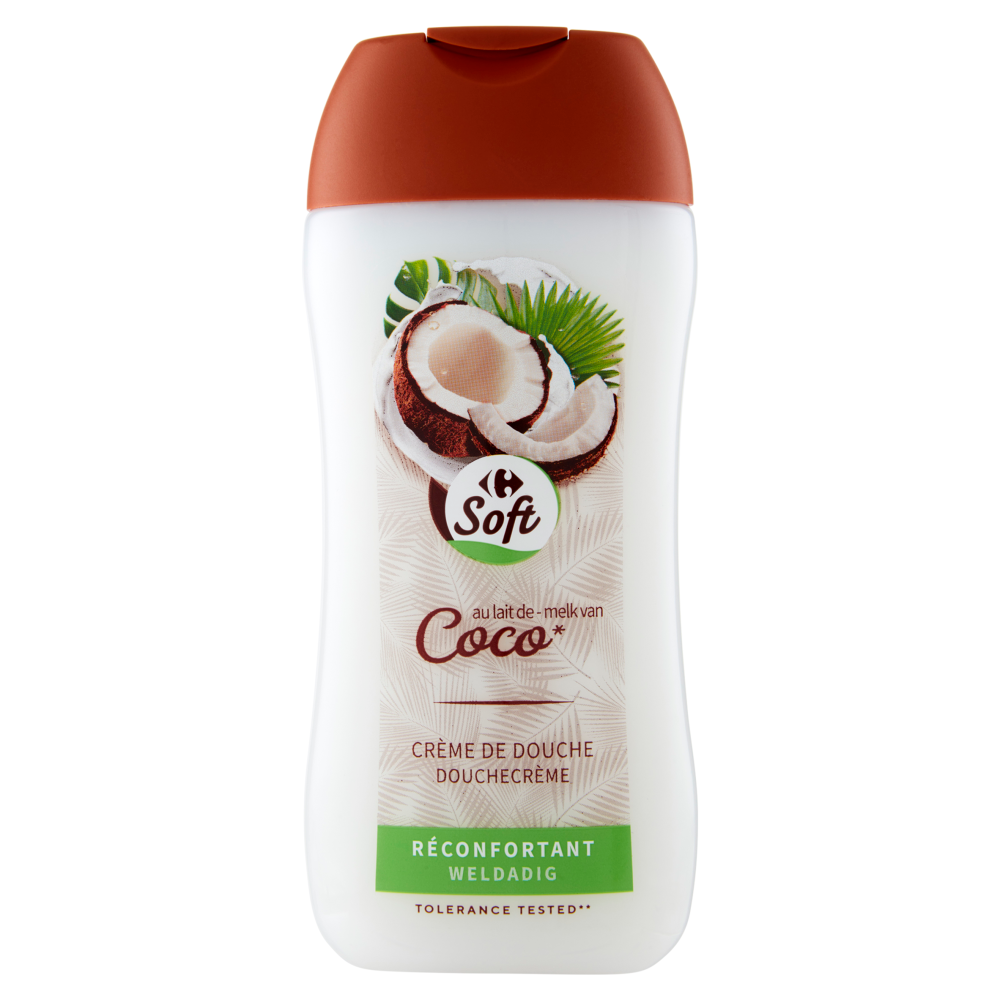 Carrefour Soft Doccia crema *con estratto emulsionato di cocco 250 ml