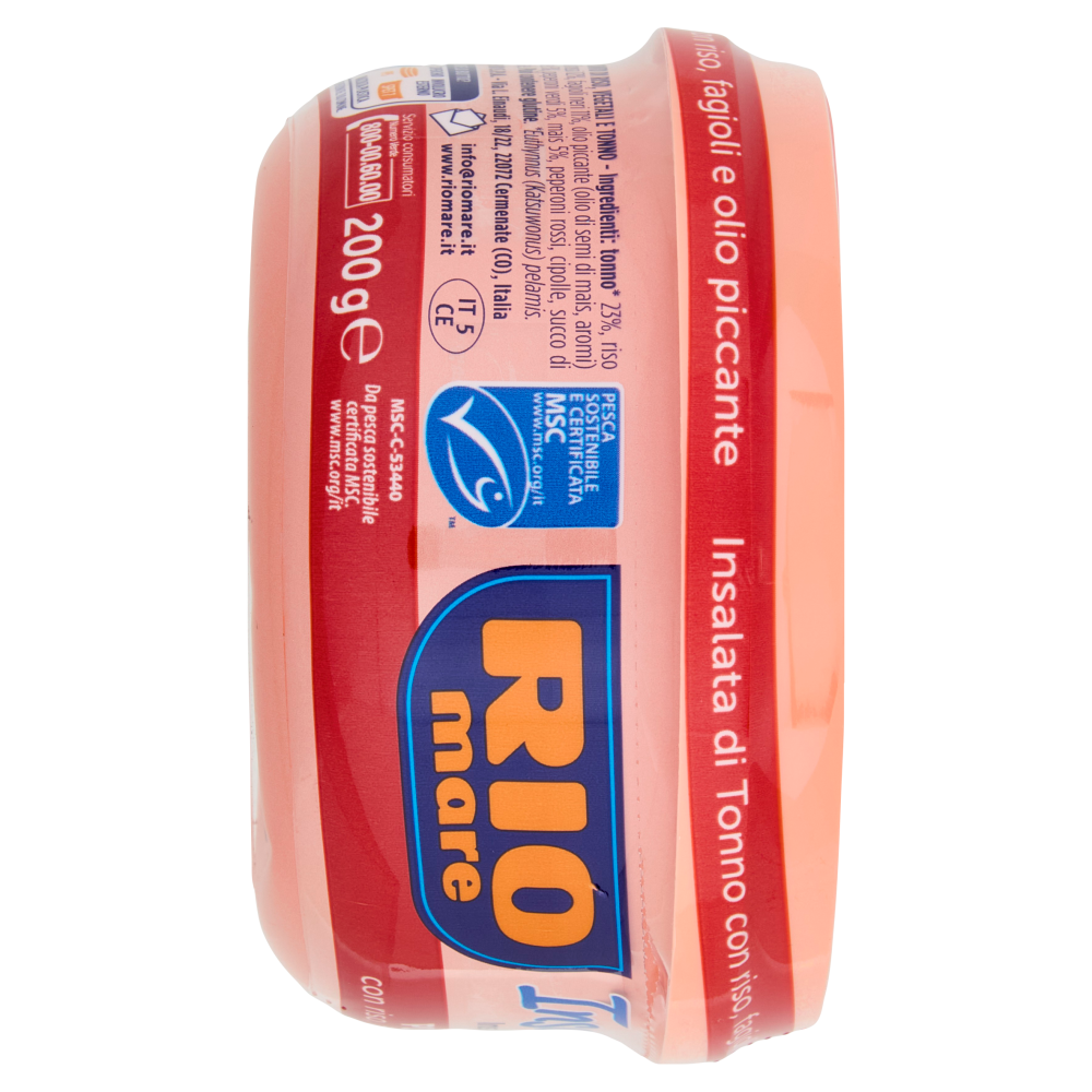 Rio mare Insalatissime Insalata di Tonno Piccantina con riso, fagioli e olio piccante 200 g