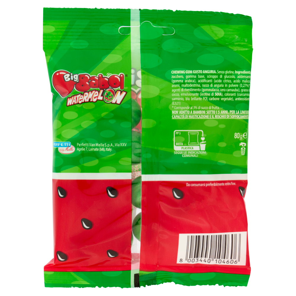 Big Babol Watermelon Chewing Gum Gusto Anguria 80 g