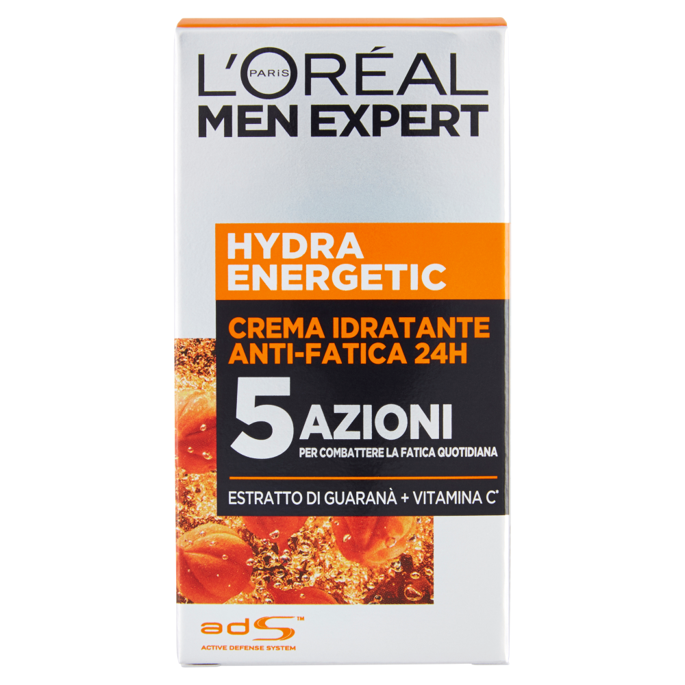 L'Oréal Paris Men Expert Hydra Energetic, Crema idratante Anti-Fatica, 50 ml