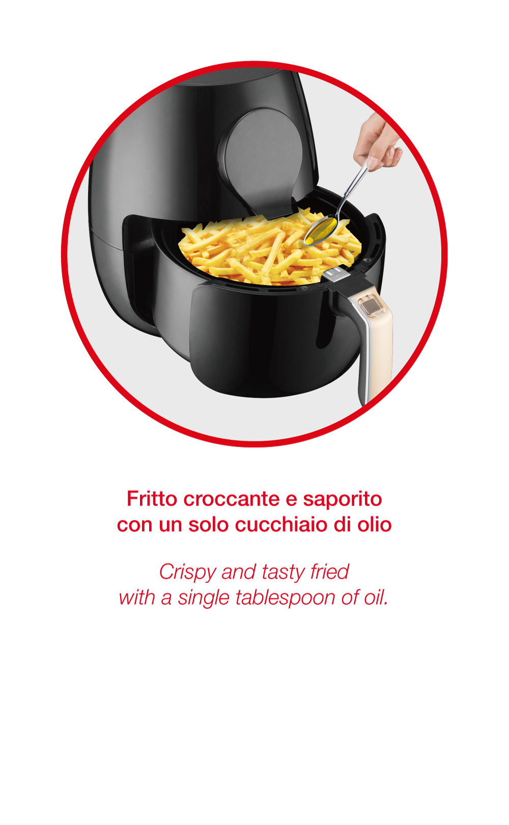 Ardes Eldorada Maxi Singolo 5 L Indipendente 1450 W Friggitrice ad aria calda Nero