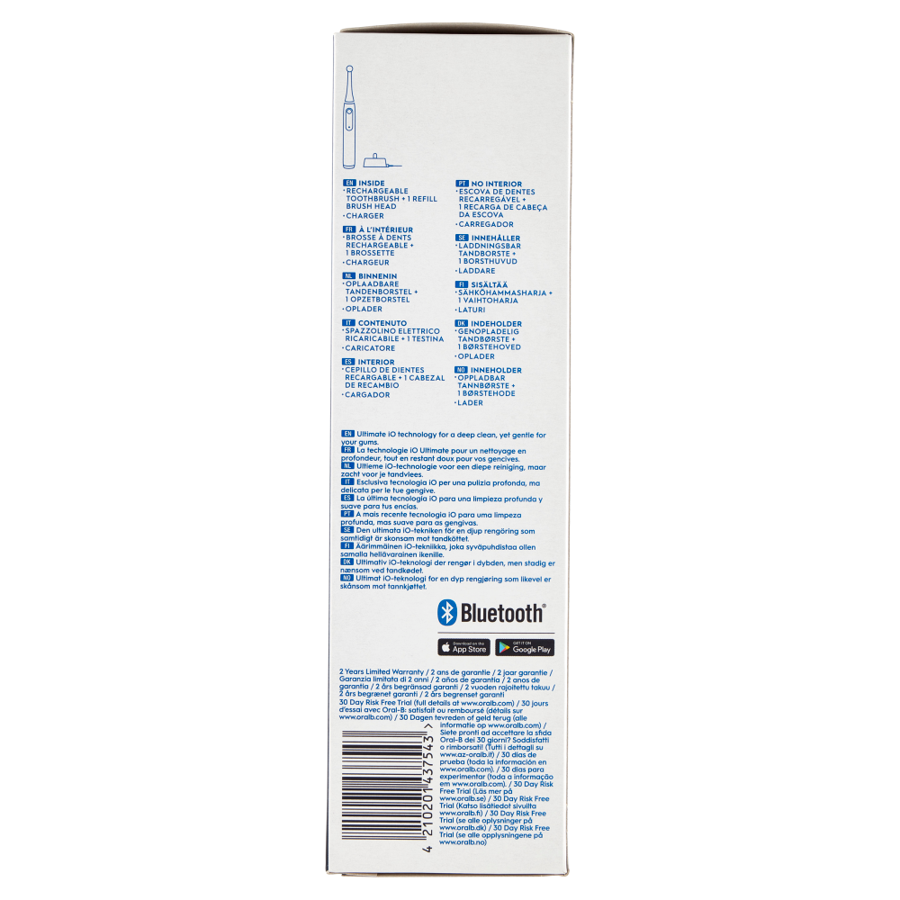 Oral-B iO Series 4 Spazzolino Elettrico Denti Ricaricabile Matt Black