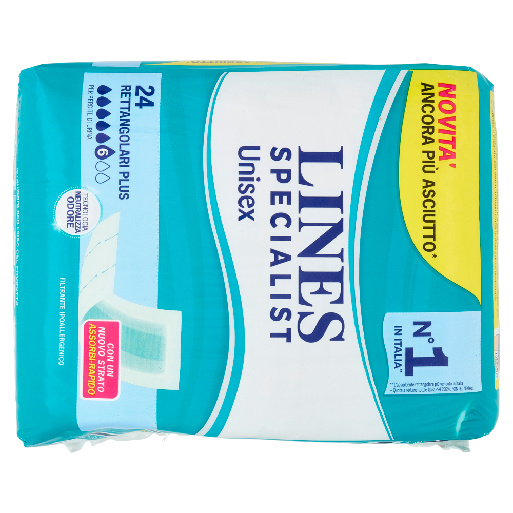 Lines Specialist Unisex Rettangolari Plus 24 pz